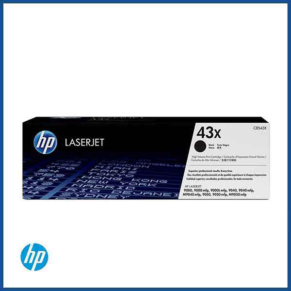  HP 43X (C8543X) Black LaserJet Toner Cartridge